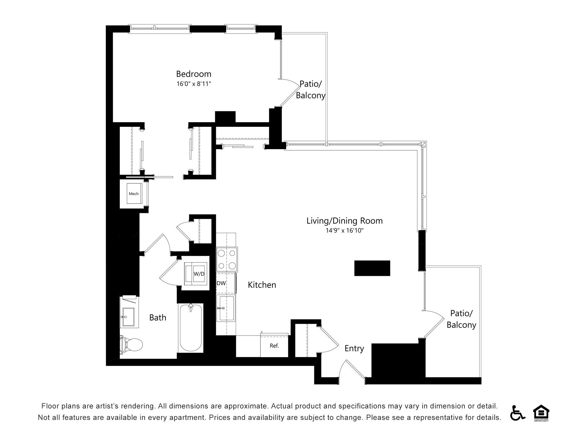Floor plan layout diagram for A48